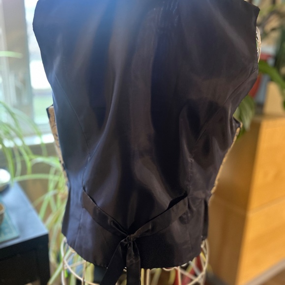 Vintage Leslie Fay brocade vest - Picture 4 of 5